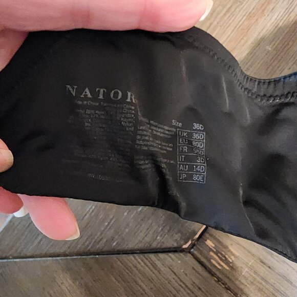 Natori Pure Luxe Custom Coverage Contour Bra, Black 36D - Picture 10 of 11